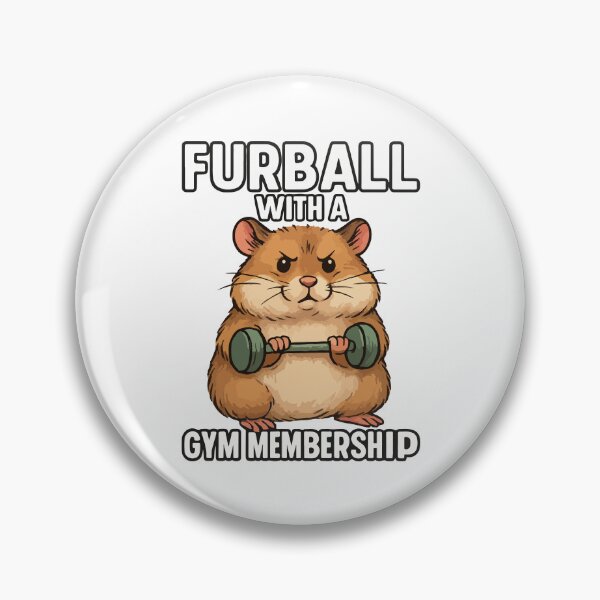 Item preview, Furball With a Gym Membership – Funny Fitness Animal Design designed and sold by storelibertys.