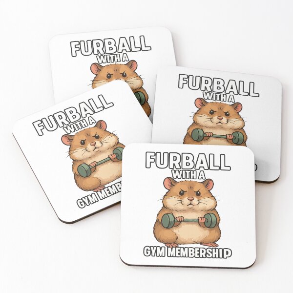 Item preview, Furball With a Gym Membership – Funny Fitness Animal Design designed and sold by storelibertys.