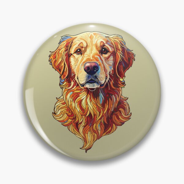 Artikelvorschau, Golden Retriever Living Geometry entworfen und verkauft von designmari.