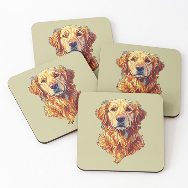 Item preview, Golden Retriever Living Geometry  designed and sold by designmari.