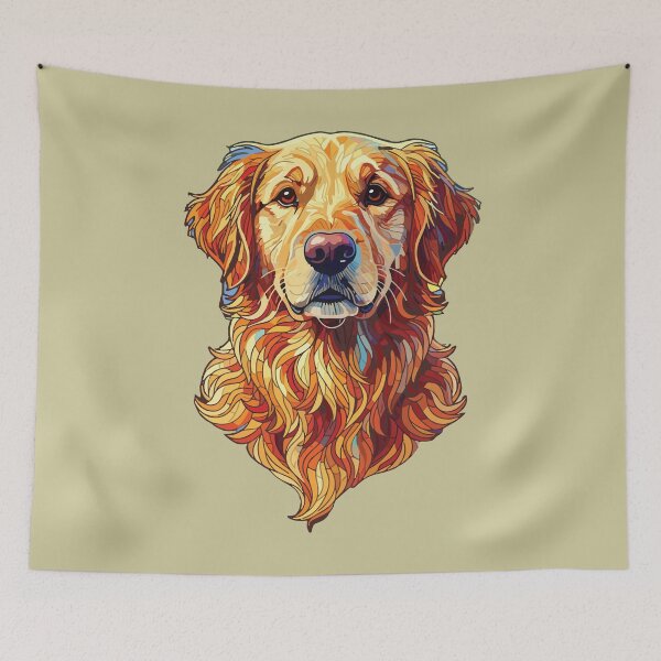Item preview, Golden Retriever Living Geometry  designed and sold by designmari.