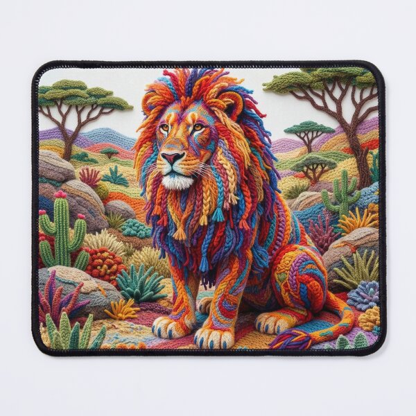 Item preview, Yarn Lion in Yarn Scrubland designed and sold by Tridentulus.