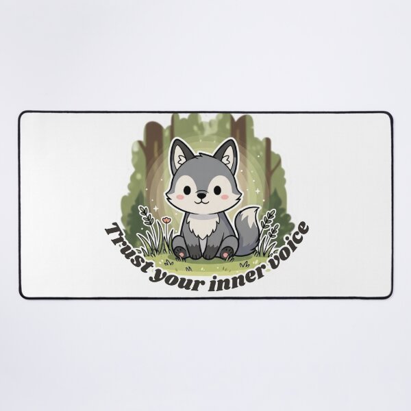 Item preview, Trust your inner voice - Cute wolf illustration designed and sold by soletstudio.