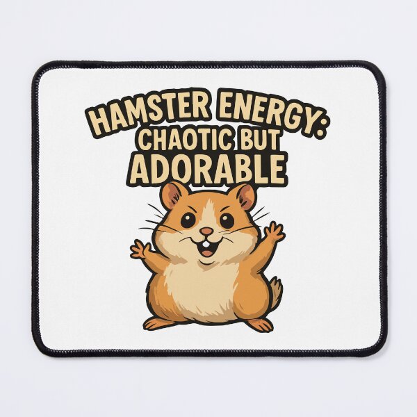 Item preview, Hamster Energy: Chaotic But Adorable – Cute Funny Hamster Design designed and sold by storelibertys.