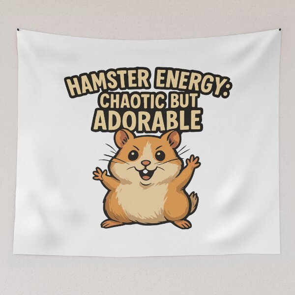Item preview, Hamster Energy: Chaotic But Adorable – Cute Funny Hamster Design designed and sold by storelibertys.