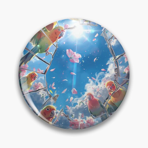 Item preview, Sunlit Chorus of Lovebirds designed and sold by DreamistStore.