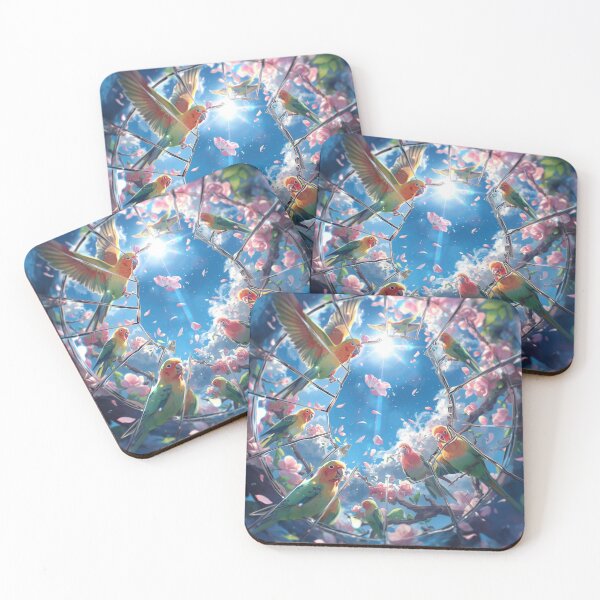 Item preview, Sunlit Chorus of Lovebirds designed and sold by DreamistStore.