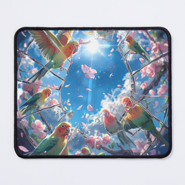 Item preview, Sunlit Chorus of Lovebirds designed and sold by DreamistStore.
