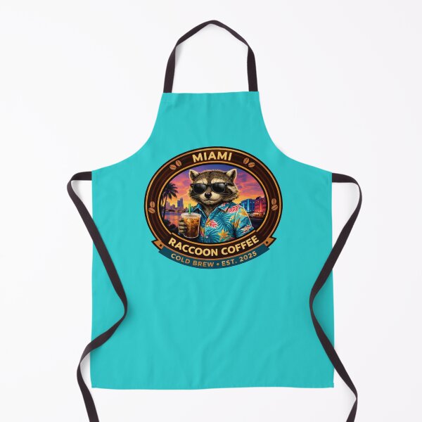 Item preview, Miami Raccoon Coffee Badge designed and sold by TytherleyTees.