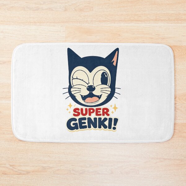 Item preview, Super Genki Kawaii Cat Shirt – Cute Japanese Aesthetic Anime-Style Cat Graphic Tee designed and sold by OreoStudio.