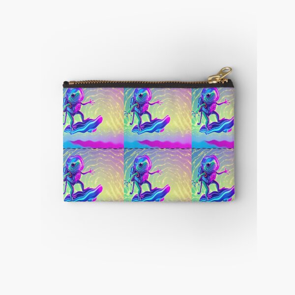 Item preview, Interdimensional Frog Rider – Cosmic Hoverboard Adventure designed and sold by LuxuryApparels.