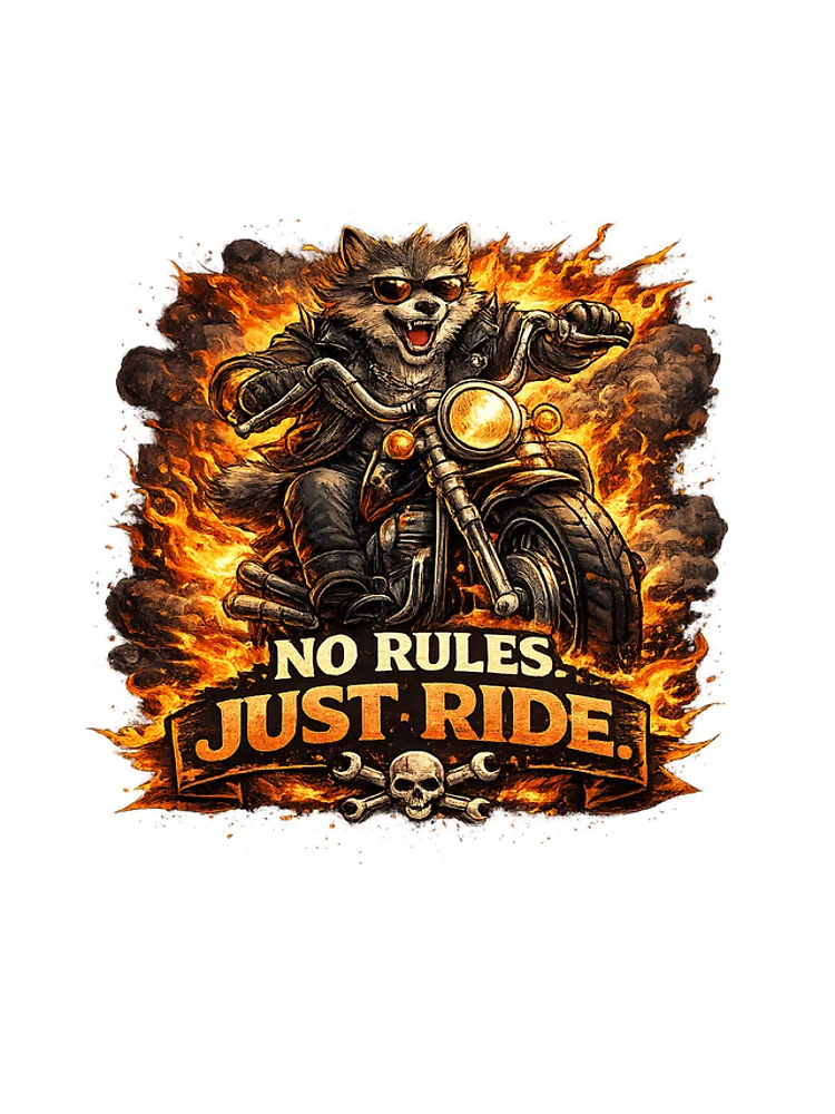 Thumbnail 4 of 4, iPhone Case, NO RULES. JUST RIDE designed and sold by OluxOffi.