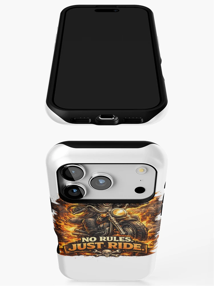 Thumbnail 3 of 4, iPhone Case, NO RULES. JUST RIDE designed and sold by OluxOffi.