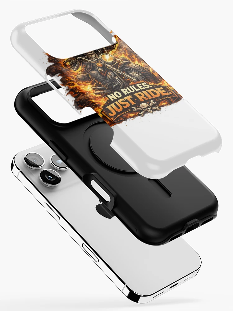 Thumbnail 2 of 4, iPhone Case, NO RULES. JUST RIDE designed and sold by OluxOffi.