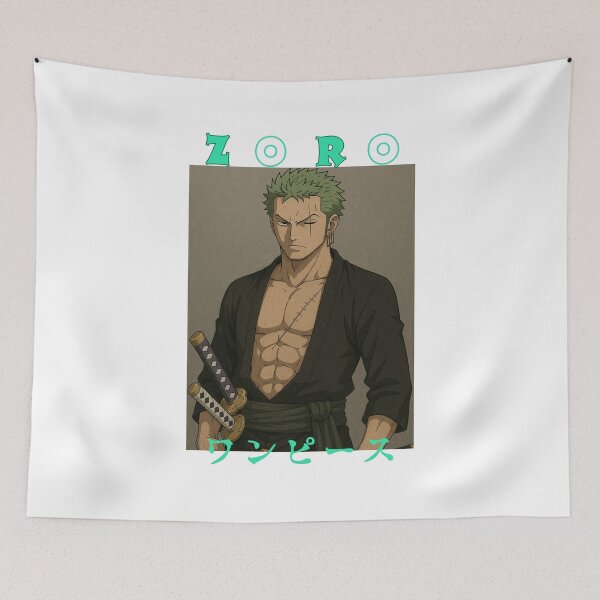 Item preview, Three Sword Samurai Warrior – Anime Style Swordsman Art designed and sold by lamiarte.