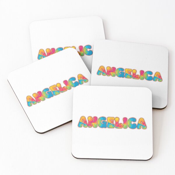 Item preview, ❤️ Angelica Personalized Name Wavy Retro Shirt, Coffee Mug, Sticker Gift designed and sold by HelixPedia.