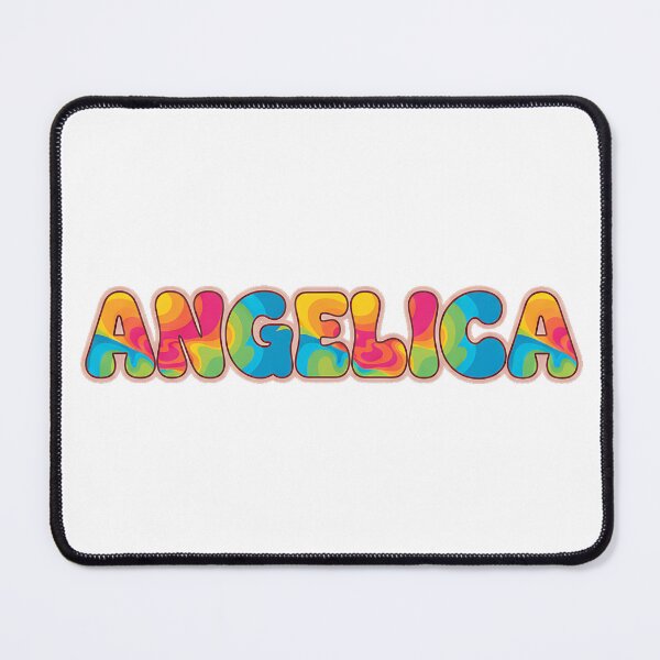 Item preview, ❤️ Angelica Personalized Name Wavy Retro Shirt, Coffee Mug, Sticker Gift designed and sold by HelixPedia.