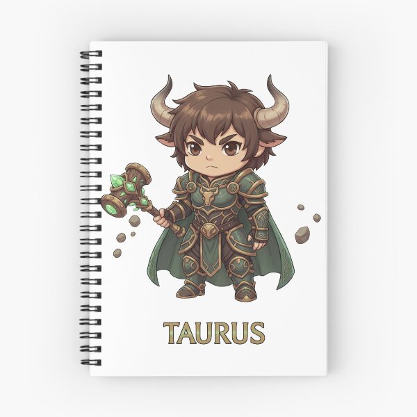 Item preview, Taurus Zodiac Earth Warrior - Cute Chibi Art designed and sold by WildWeave.