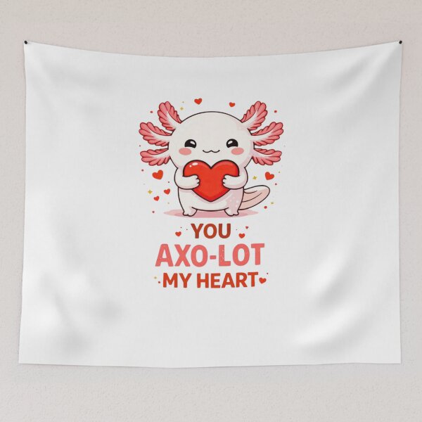 Item preview, You Axo-lot My Heart Cute Axolotl Quote designed and sold by bilal sibgui.