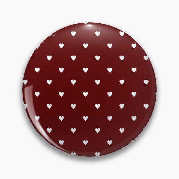 Item preview, White heart pattern on burgundy designed and sold by snoWorkshop.