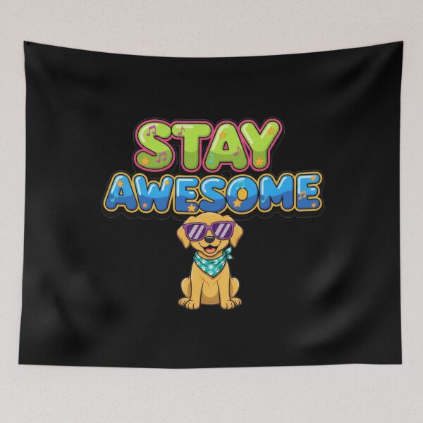 Item preview, Stay Awesome Golden Retriever Cool Dog Graphic designed and sold by Xhevahir.