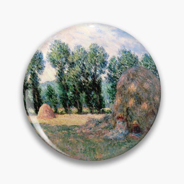 Item preview, Haystacks by Claude Monet: Impressionist Countryside Fine Art Print designed and sold by artofuniverse.