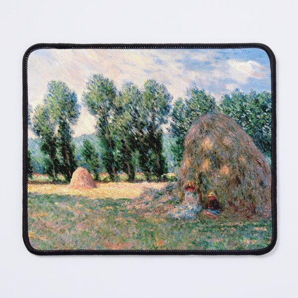 Item preview, Haystacks by Claude Monet: Impressionist Countryside Fine Art Print designed and sold by artofuniverse.
