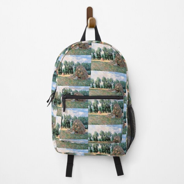 Item preview, Haystacks by Claude Monet: Impressionist Countryside Fine Art Print designed and sold by artofuniverse.