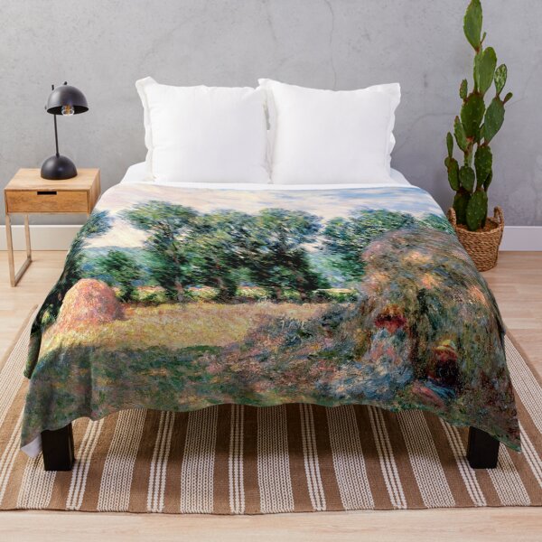 Item preview, Haystacks by Claude Monet: Impressionist Countryside Fine Art Print designed and sold by artofuniverse.