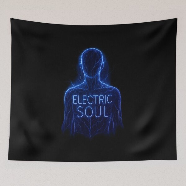 Item preview, Electric Soul - Neon Energy Silhouette designed and sold by MKreative Studio.