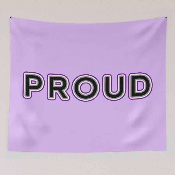 Item preview, Proud Outline - Asexual Flag designed and sold by sillyjess.