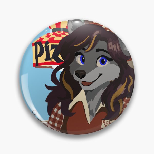 Item preview, Pizza Waitress Wolf designed and sold by KlakkDrawsStuff.