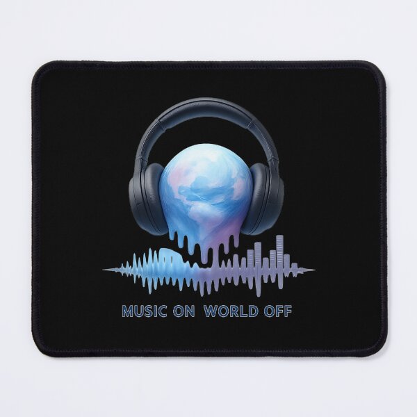 Item preview, Music On, World Off - Holographic Headphones & Planet designed and sold by MKreative Studio.