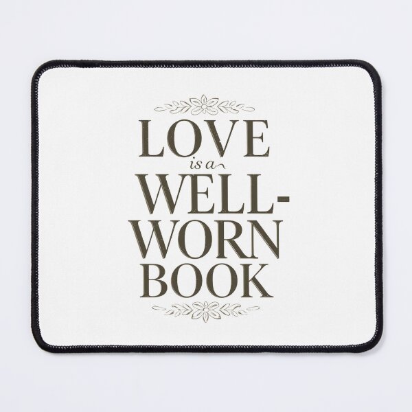 Item preview, Love is a Well-Worn Book – Typographic Print designed and sold by YvkafromPoland.