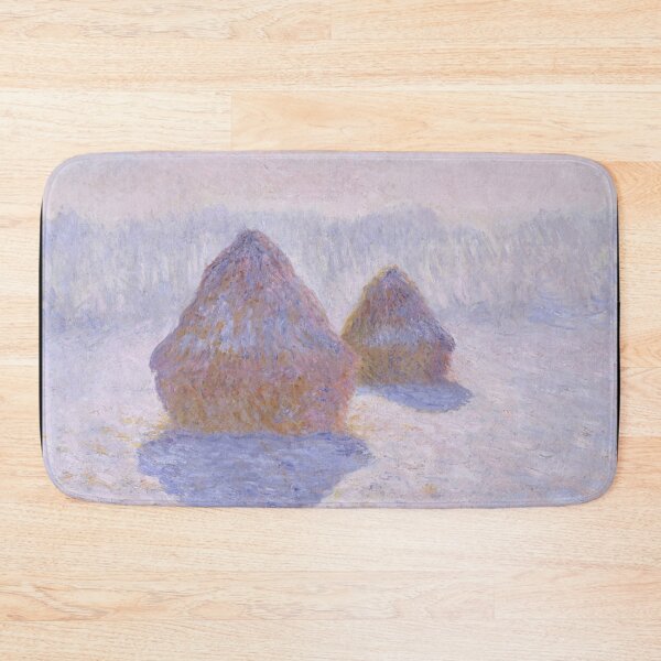Item preview, Haystacks Effect of Snow and Sun by Claude Monet: Winter Impressionist Poster designed and sold by artofuniverse.