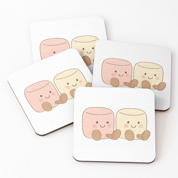 Item preview, Amuseable Pink And White Marshmallows designed and sold by DecalRush.