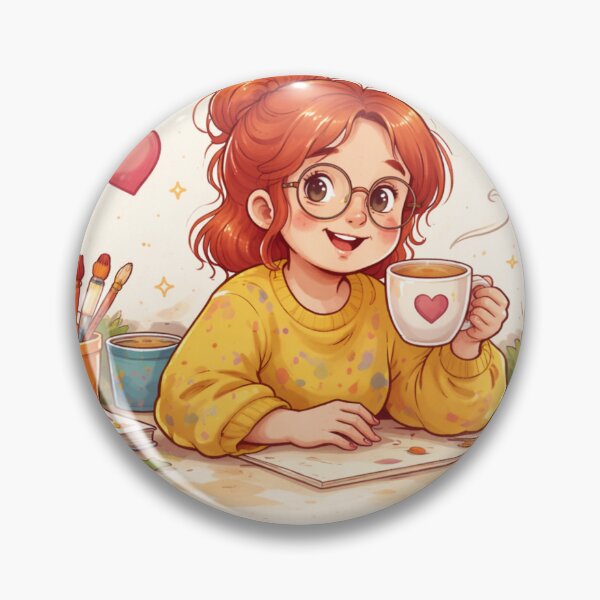 Item preview, Creative Coffee - Art with Heart Illustration designed and sold by CzipipitoStudio.