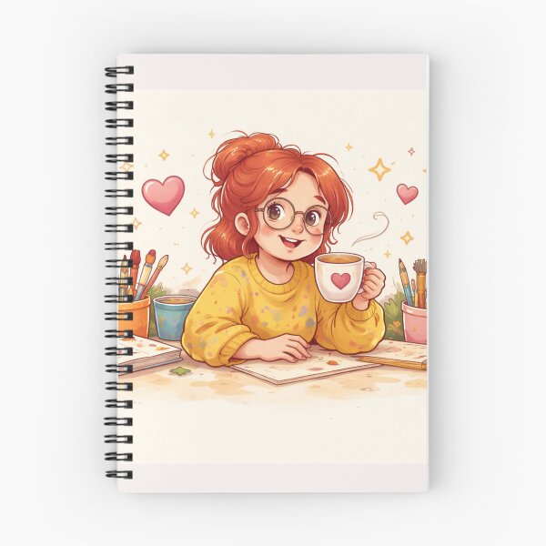 Item preview, Creative Coffee - Art with Heart Illustration designed and sold by CzipipitoStudio.