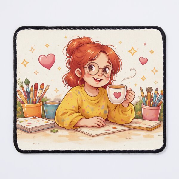 Item preview, Creative Coffee - Art with Heart Illustration designed and sold by CzipipitoStudio.