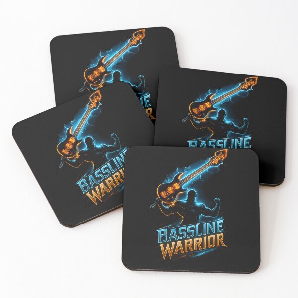 Artikelvorschau, Bassline Warrior – Neon Metal Power entworfen und verkauft von MKreative Studio.
