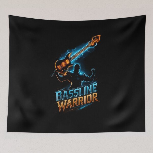 Item preview, Bassline Warrior - Neon Metal Power designed and sold by MKreative Studio.