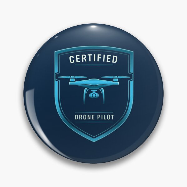 Item preview, Certified Drone Pilot Badge UAV Operator Official Emblem designed and sold by KiwiRider.