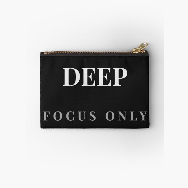 Item preview, Deep Focus Only – Minimalist Motivation Quote | Calm Productivity Design designed and sold by CoreEight.