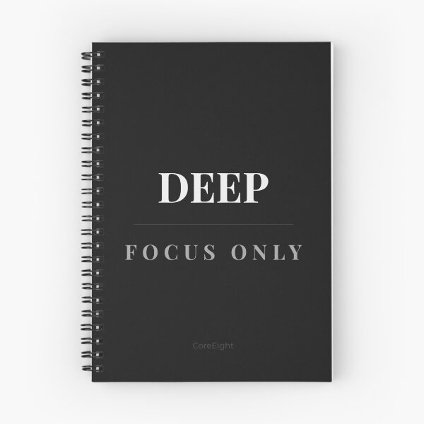 Item preview, Deep Focus Only – Minimalist Motivation Quote | Calm Productivity Design designed and sold by CoreEight.