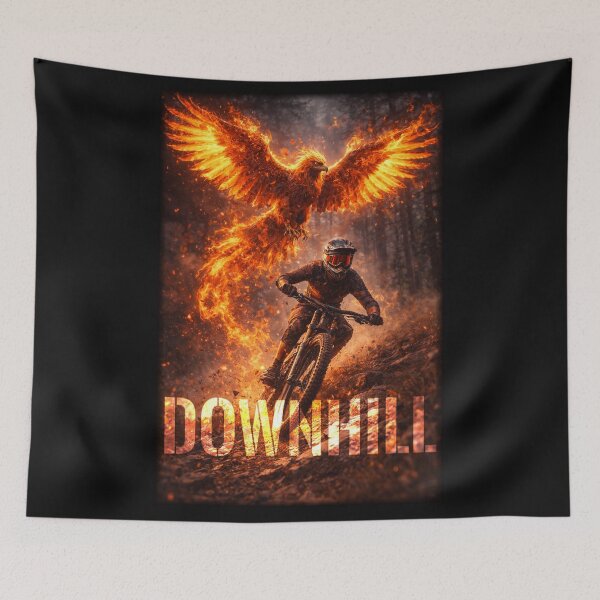 Item preview, DOWNHILL 2026 – Phoenix Rider MTB | Extreme Mountain Bike Art designed and sold by Fextreme.