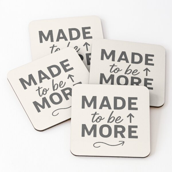 Item preview, Made to Be More Motivation Quote – Growth Mindset Minimal Typography designed and sold by astersgraphics.