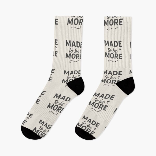 Item preview, Made to Be More Motivation Quote – Growth Mindset Minimal Typography designed and sold by astersgraphics.