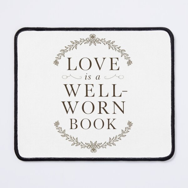 Item preview, Love is a Well-Worn Book – Typographic Print designed and sold by YvkafromPoland.