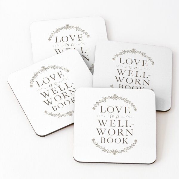 Item preview, Love is a Well-Worn Book – Typographic Print designed and sold by YvkafromPoland.
