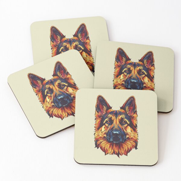 Item preview, Prism Animal german shepherd mosaic designed and sold by designmari.